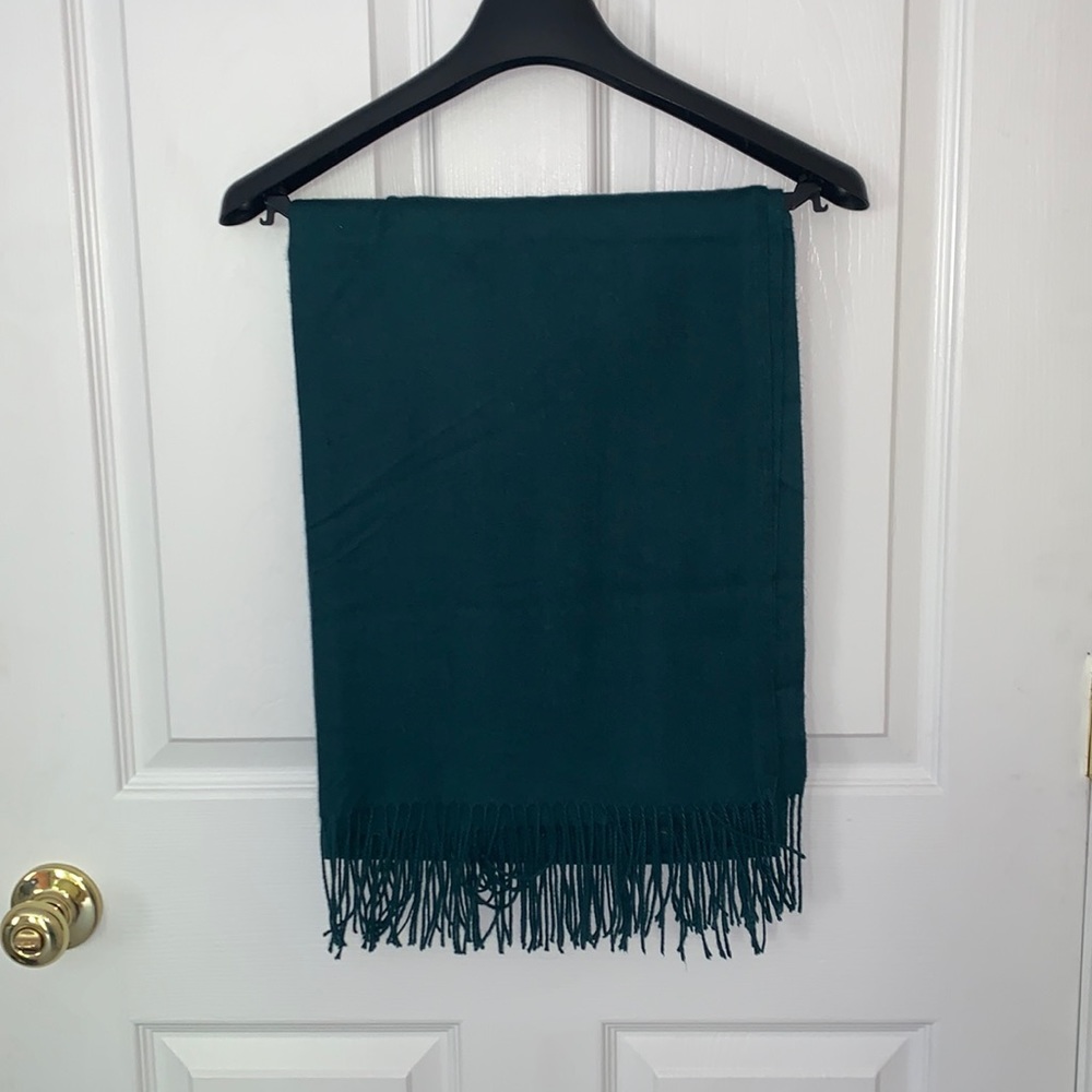 Dark green pashmina scarf